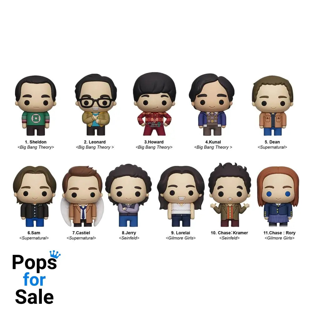 Warner Brothers TV 3D PVC Bag Clips Series 1 Display (24)