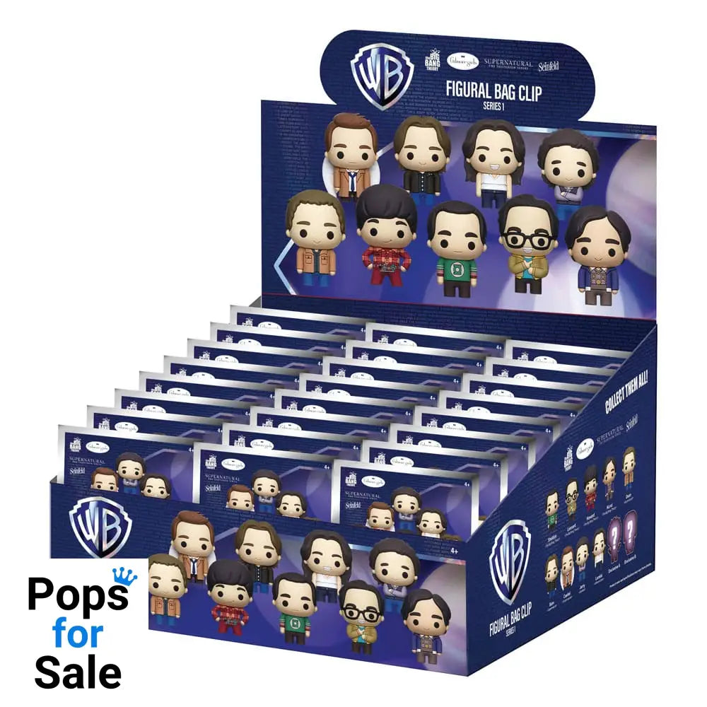 Warner Brothers TV 3D PVC Bag Clips Series 1 Display (24)