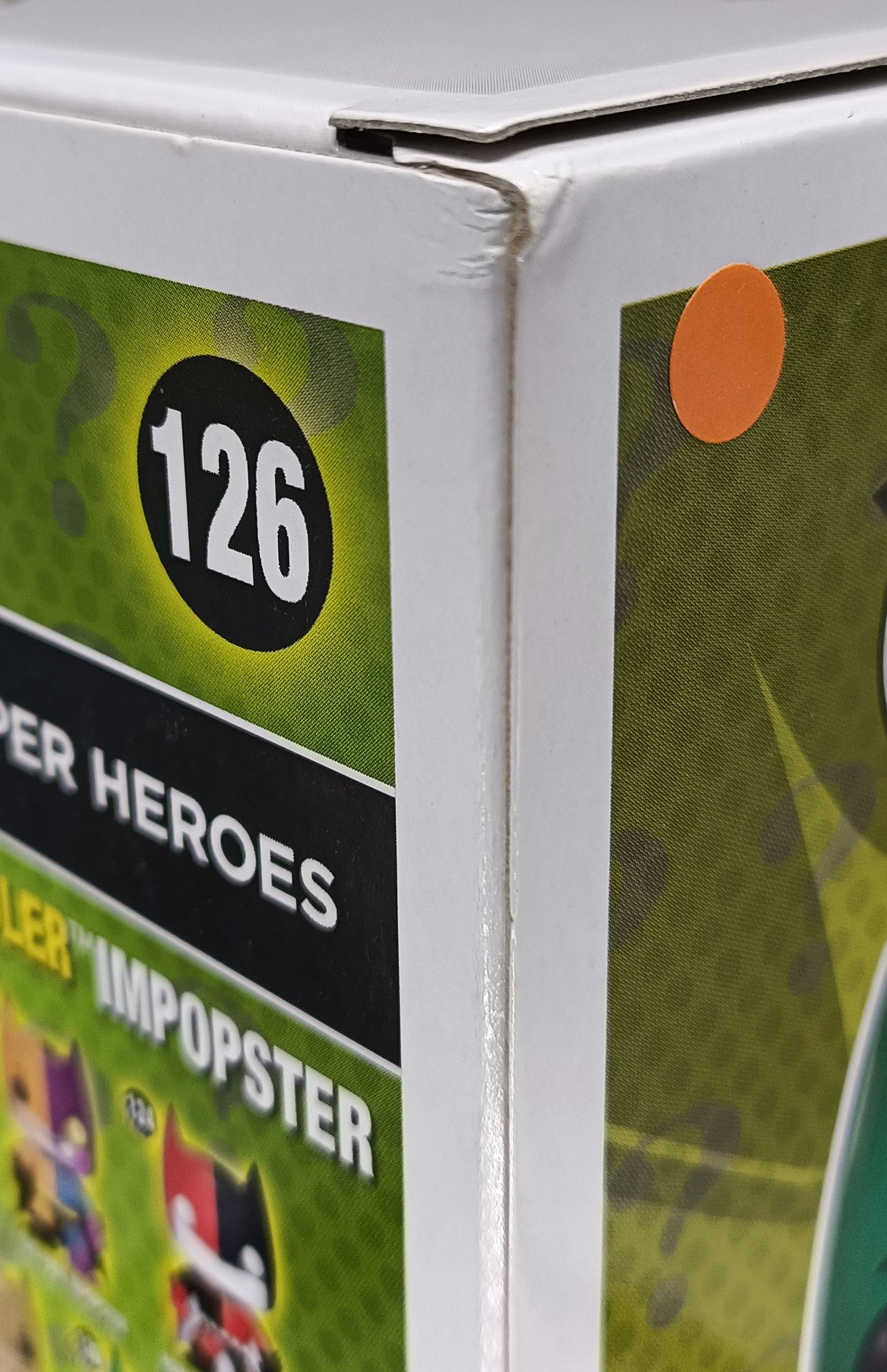#126 The Riddler Imster - Heroes - DC Super Heroes Box Damaged Funko POP
