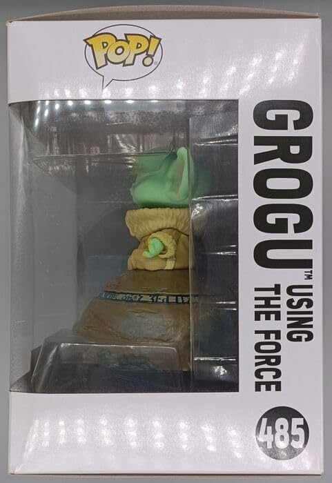 485 Grogu (Using the Force- Lights up) Deluxe - Star Wars Funko POP - Box Damaged