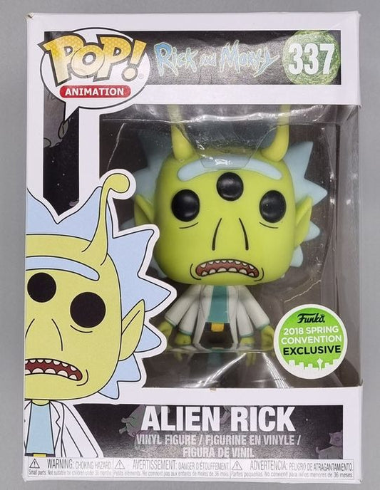 #337 Alien Rick - Rick and Morty - 2018 Con - Box Damaged Funko POP