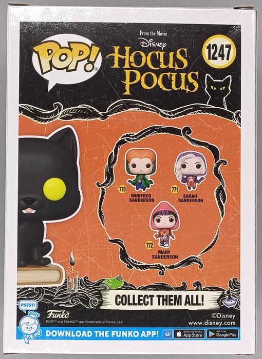 #1247 Thackery Binx - Disney Hocus Pocus - Box Damaged Funko POP