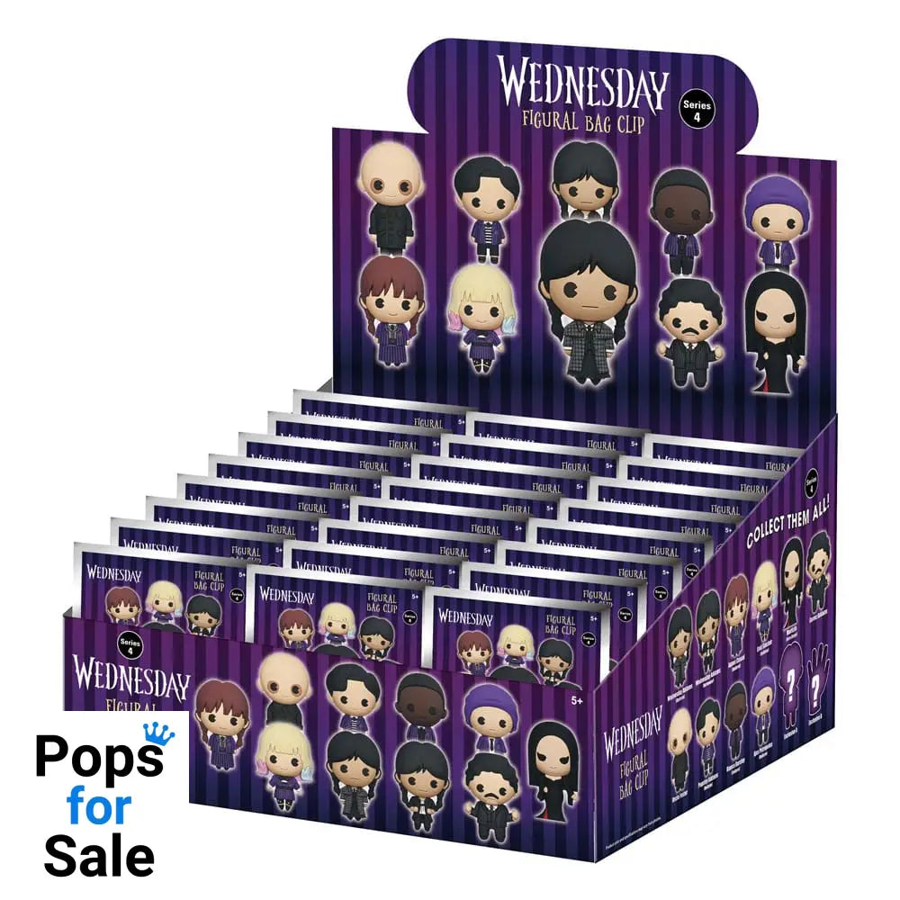 Wednesday 3D Foam Bag Clips Series 4 Display (24)