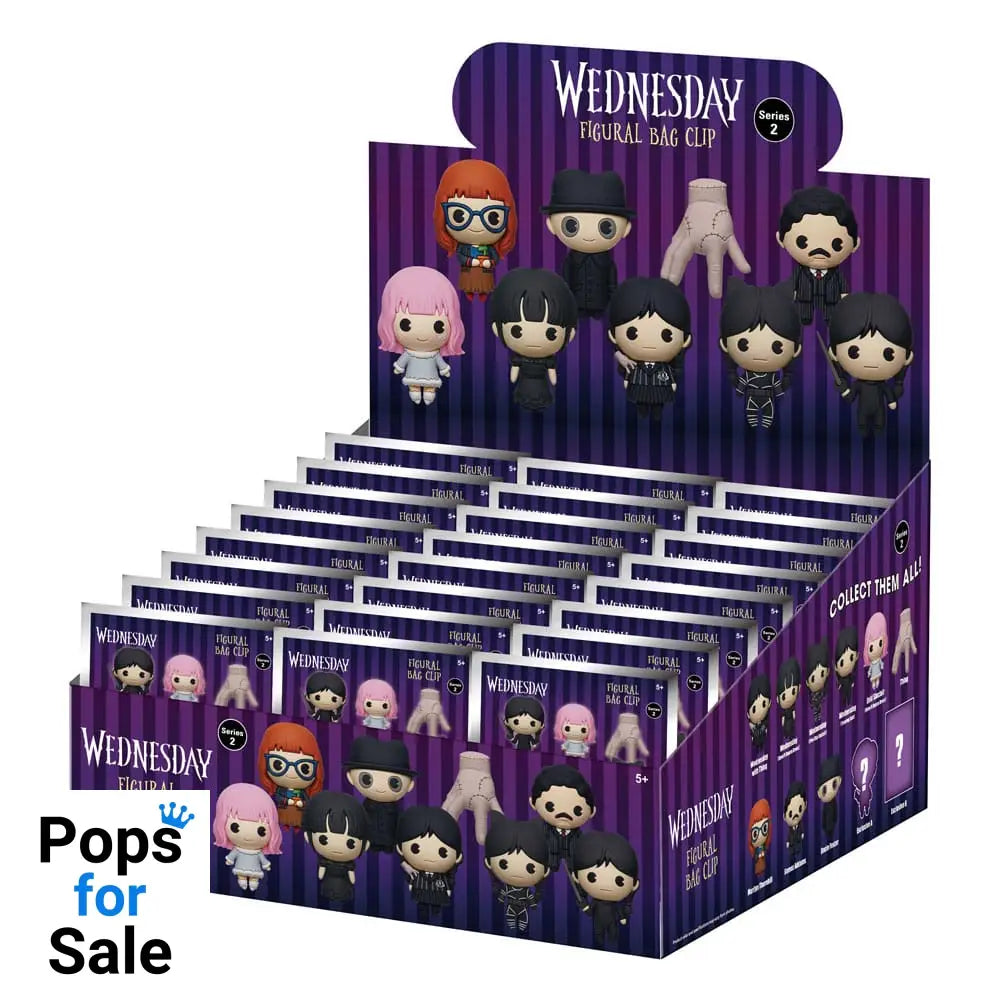 Wednesday 3D PVC Bag Clips Series 2 Display (24)