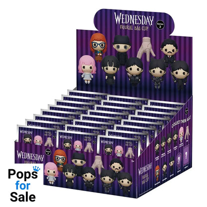 Wednesday 3D PVC Bag Clips Series 2 Display (24)