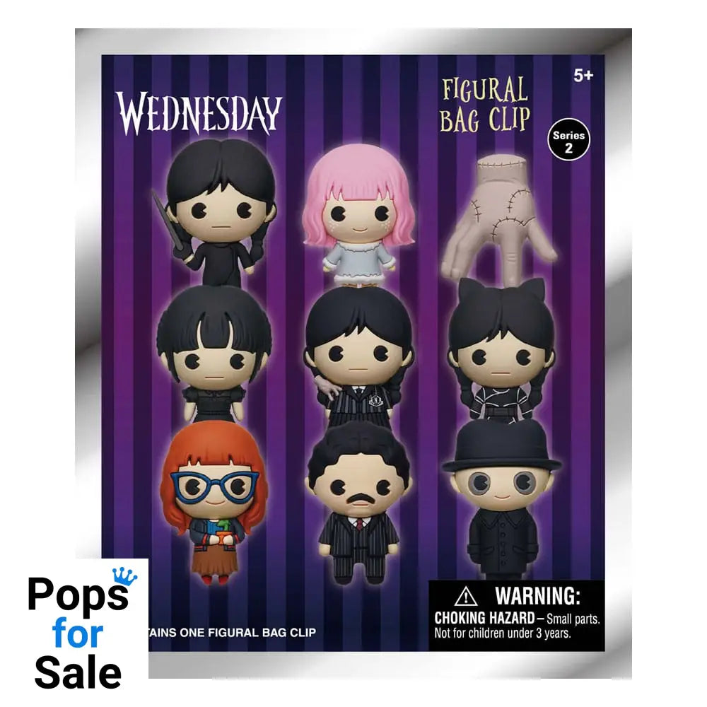 Wednesday 3D PVC Bag Clips Series 2 Display (24)