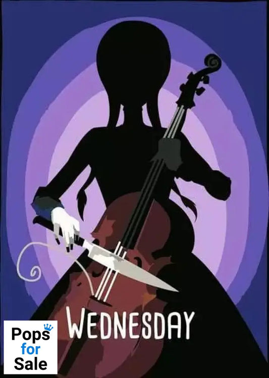 Wednesday CreArt Paint by Numbers Painting Set Wednesday 18 x 24 cm