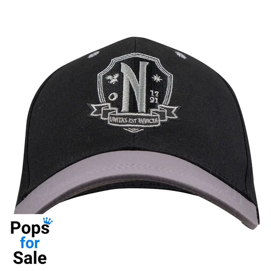 Wednesday Curved Bill Cap Nevermore Academy Black