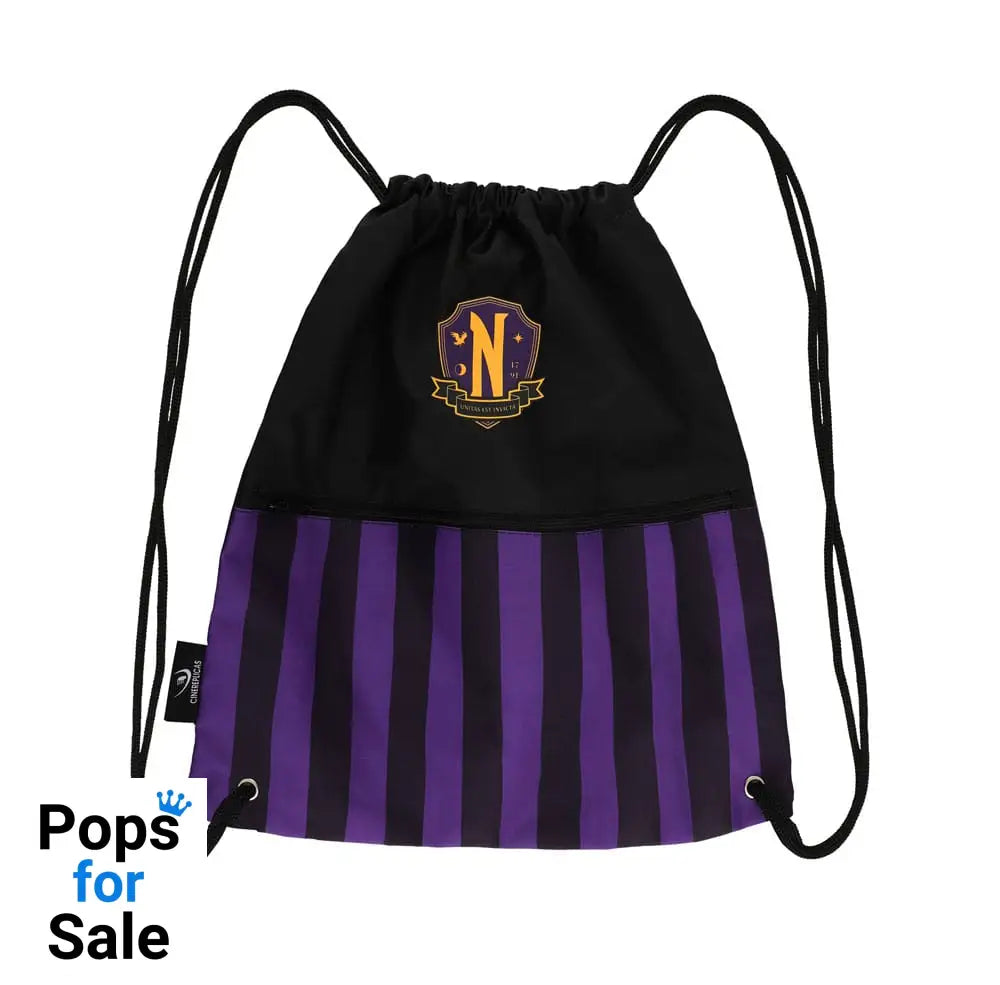 Wednesday Drawstring Bag Nevermore Academy Purple