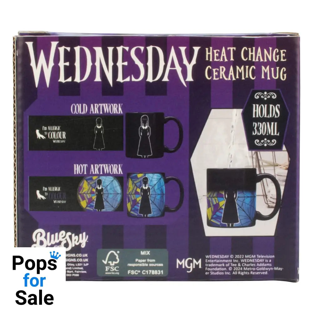 Wednesday Heat Change Mug Ophelia Window 330 ml Cups & Mugs