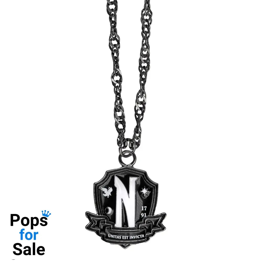 Wednesday Necklace with Pendant Nevermore Academy Black