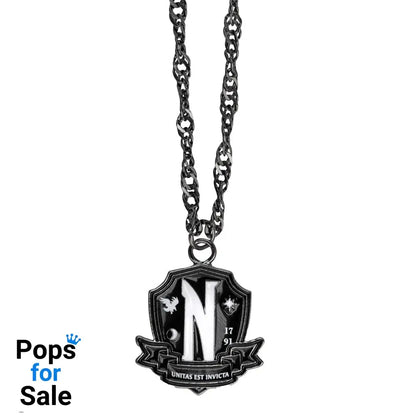 Wednesday Necklace with Pendant Nevermore Academy Black
