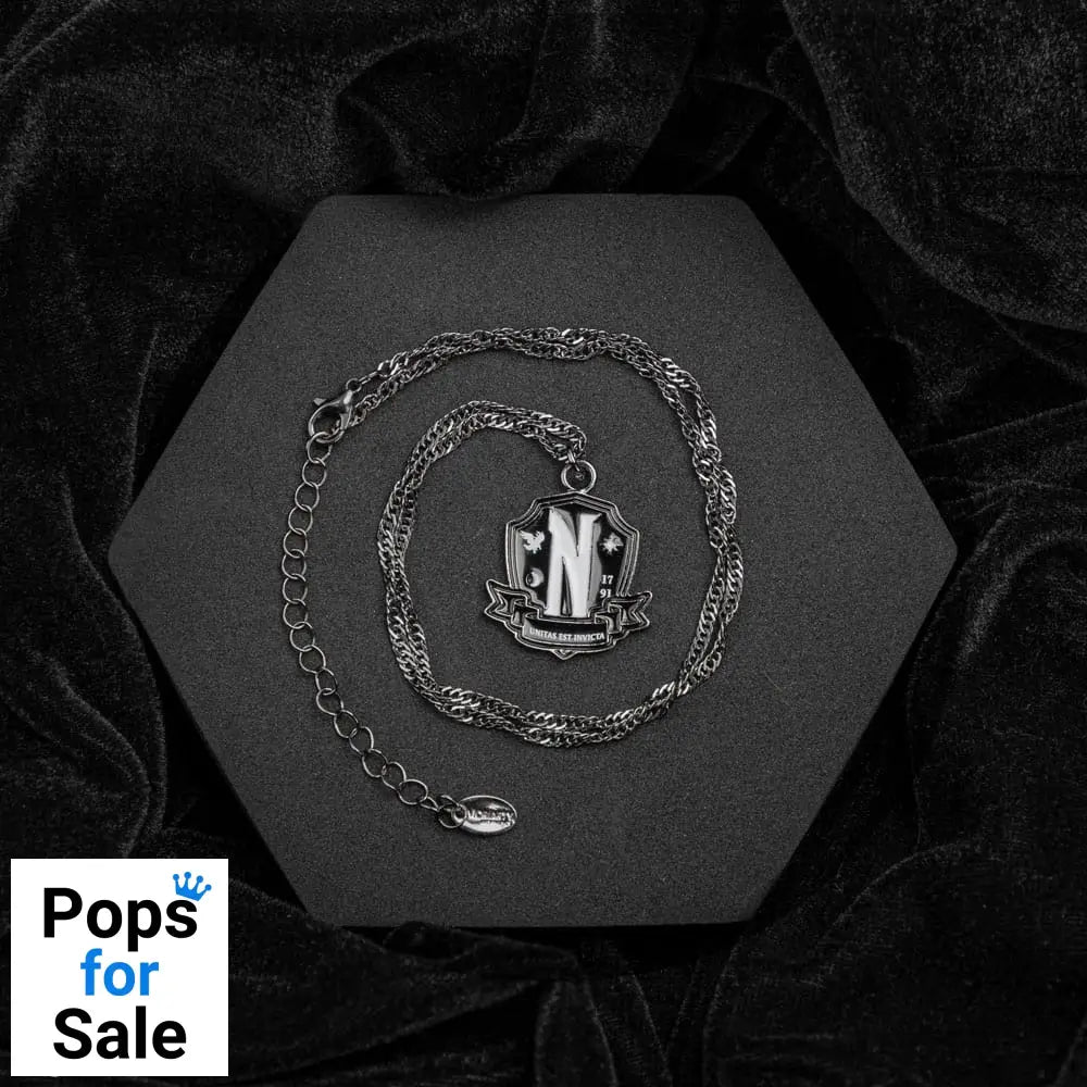 Wednesday Necklace with Pendant Nevermore Academy Black