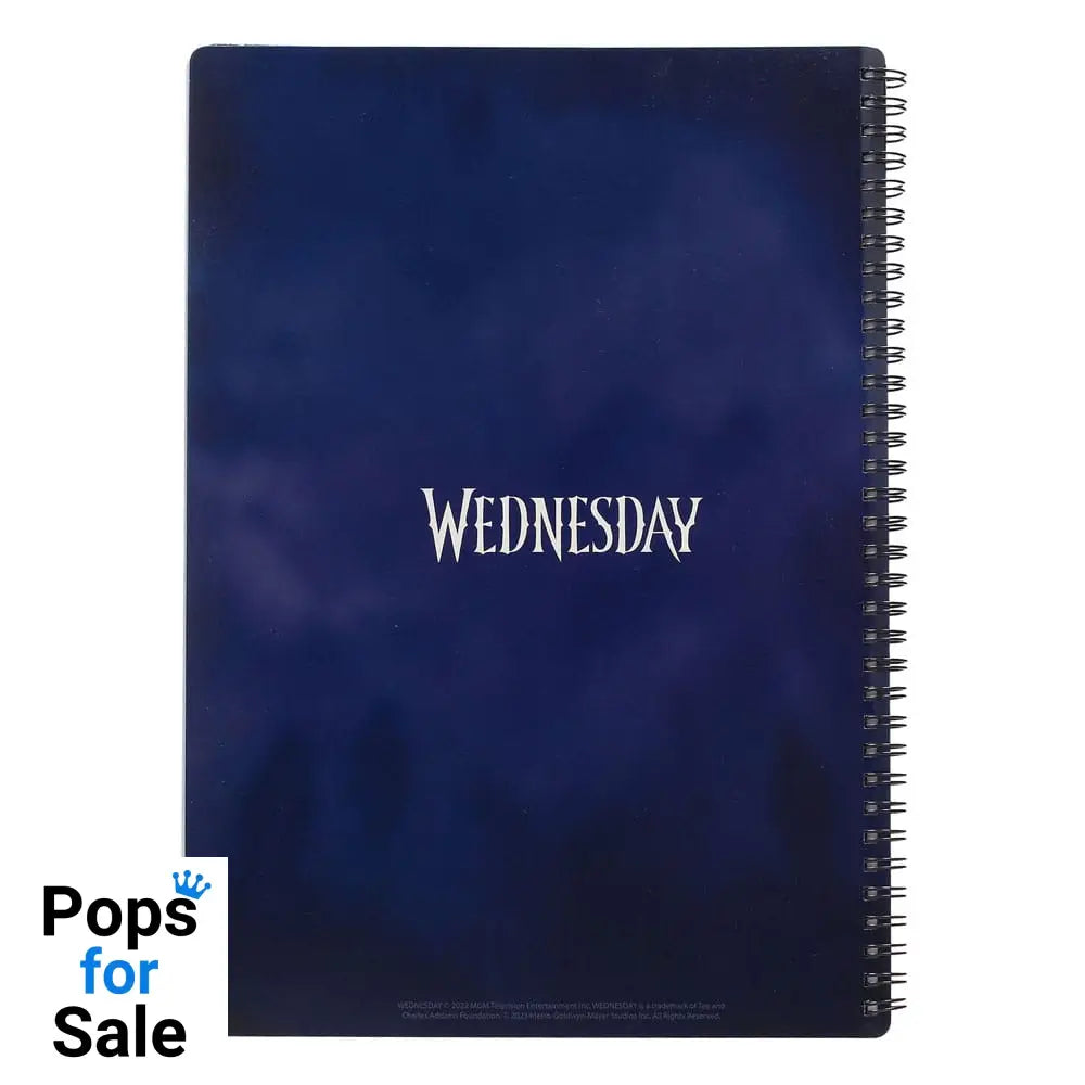 Wednesday Notebook with 3D-Effect Rain