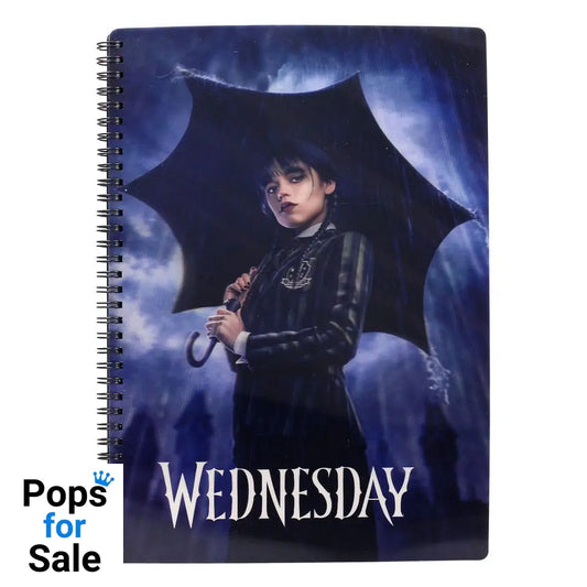 Wednesday Notebook with 3D-Effect Rain