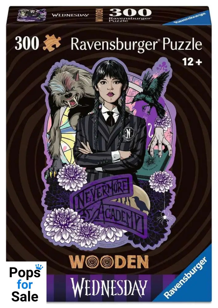 Wednesday WOODEN Jigsaw Puzzle Wednesday Addams (300 pieces) Puzzles