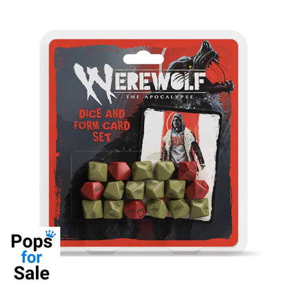 Werewolf: The Apocalypse 5th Edition RPG Dice and Form Card set