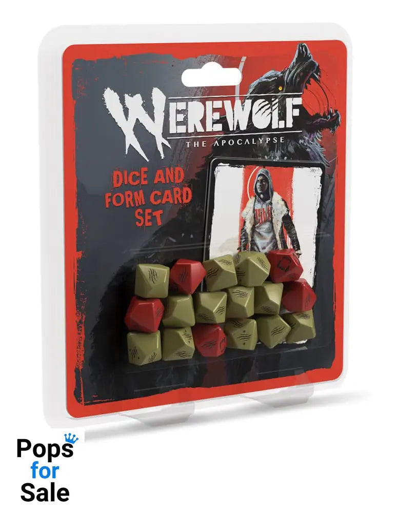 Werewolf: The Apocalypse 5th Edition RPG Dice and Form Card set