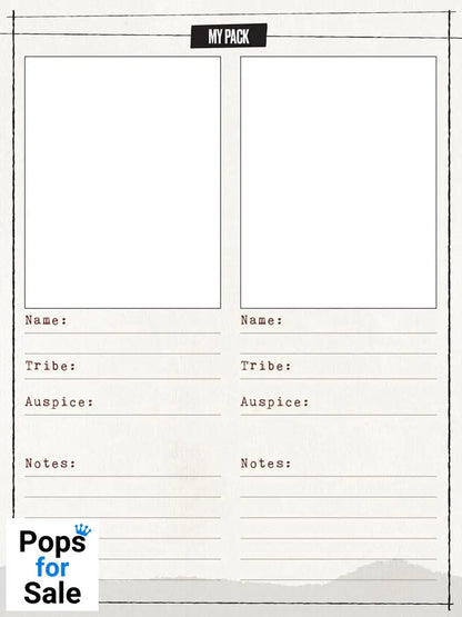 Werewolf: The Apocalypse 5th Edition RPG Journal Expanded Character Sheet Journal *Englische Version*