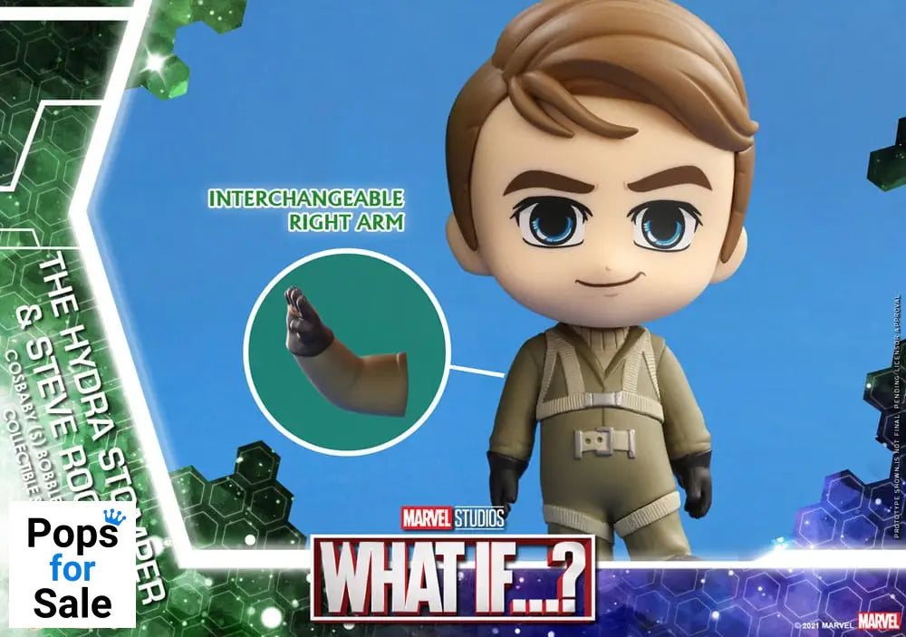 What If...? Cosbaby (S) Mini Figures Hydra Stomper & Steve Rogers 10 cm Mini-figures