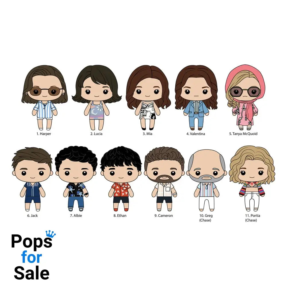 White Lotus 3D PVC Bag Clips Series 1 Display (24) Keyrings