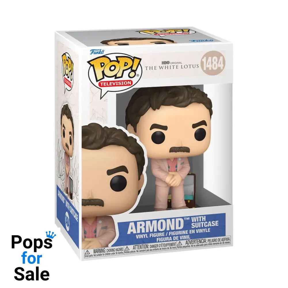 White Lotus POP! TV Vinyl Figure Armond w/Suitcase 9 cm
