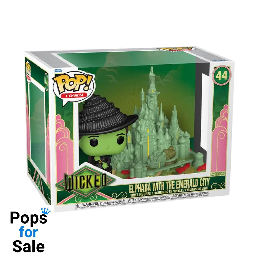 Wicked POP! Town Vinyl Figure Elphaba with the Emerald City 9 cm