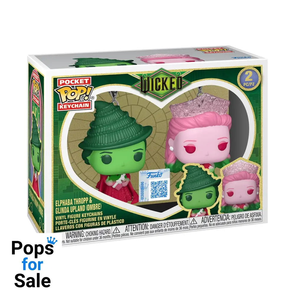 Wicked POP! Vinyl Keychain 2-Pack G&E (Ombre) 4 cm