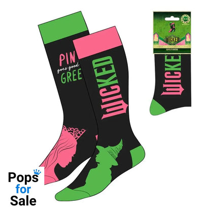 Wicked Socks Pink goes good with Green 36-43