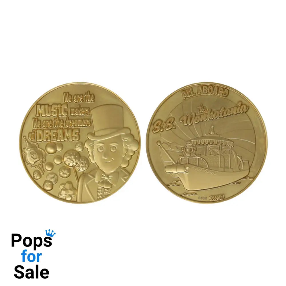 Willy Wonka and the Chocolate Factory Limited Edition Collectible Coin Coin