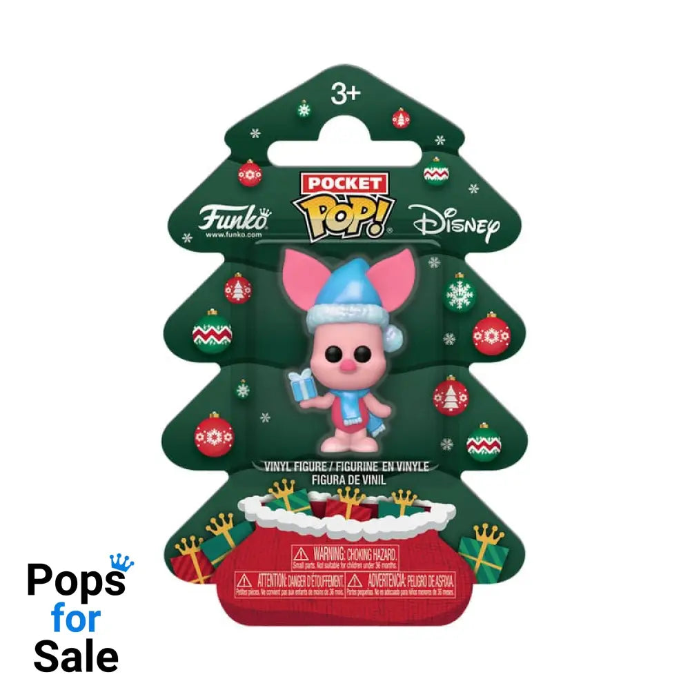 Winnie the Pooh Holiday 2025 Pocket POP! Vinyl Keychains Piglet Tree Holiday Box 4 cm