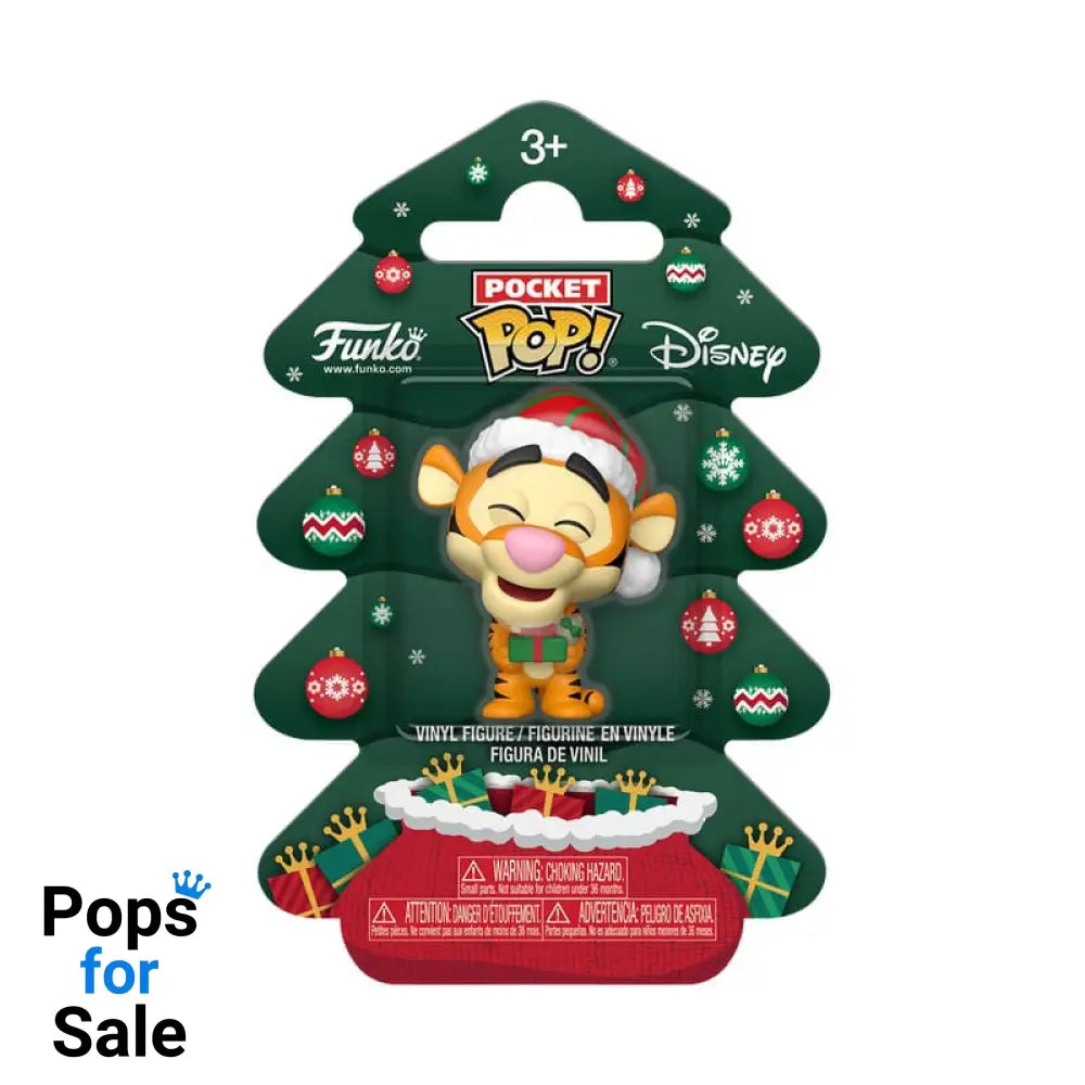 Winnie the Pooh Holiday 2025 Pocket POP! Vinyl Keychains Tigger Tree Holiday Box 4 cm