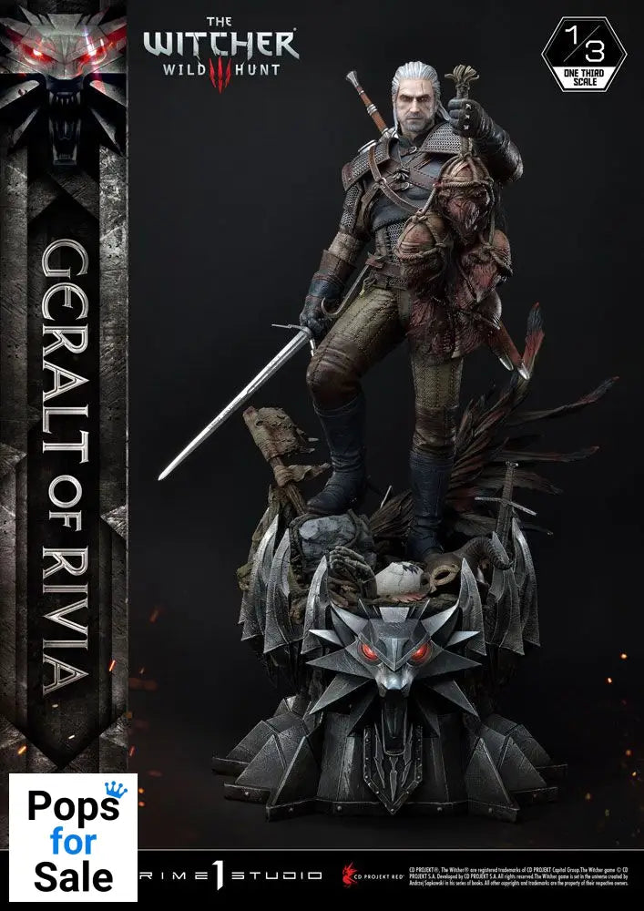 Witcher 3 Wild Hunt Statue 1/3 Geralt von Riva 88 cm