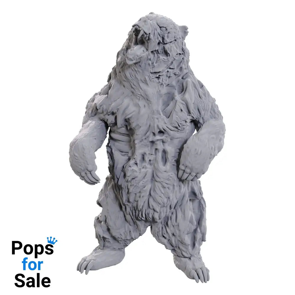 WizKids Deep Cuts Unpainted Miniature Zombie Grizzly Bear Miniature Gaming & Tabletop