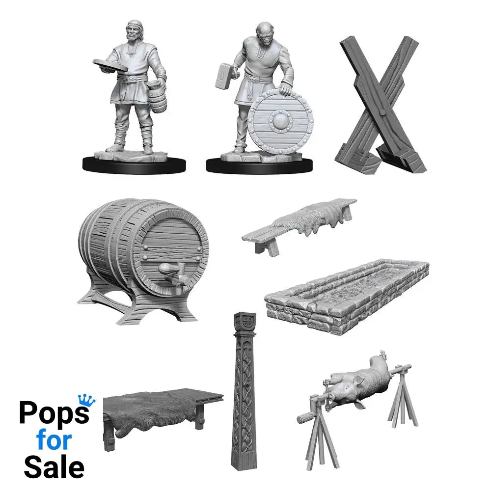 WizKids Deep Cuts Unpainted Miniatures Vikings