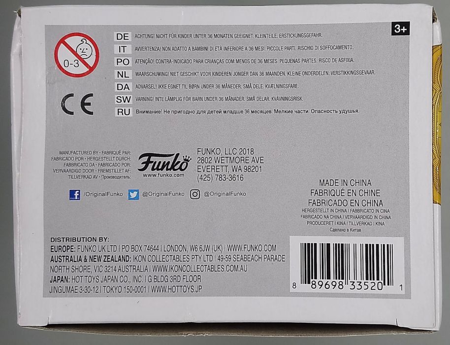 #383 Black Panther (Gold) - Chrome - Marvel 10 - Box Damaged Funko POP