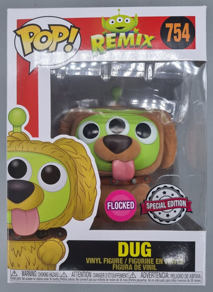 754 Dug (Alien Remix) - Flocked - Disney Funko POP