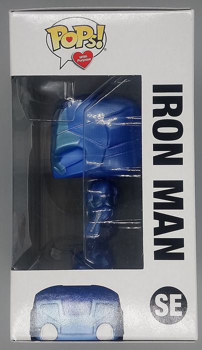 #SE Iron Man (Make A Wish) Metallic - Marvel CA Civil War Funko POP