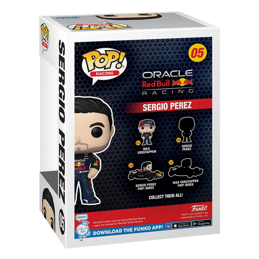 05 Sergio Perez w/helmet - Formula 1 Oracle Red Bull Racing Funko POP - Brand New