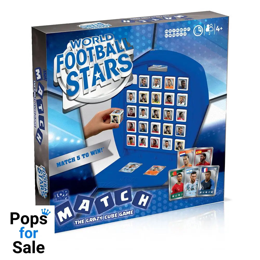 World Football Stars Top Trumps Match The Crazy Cube Game Board games and accessories
