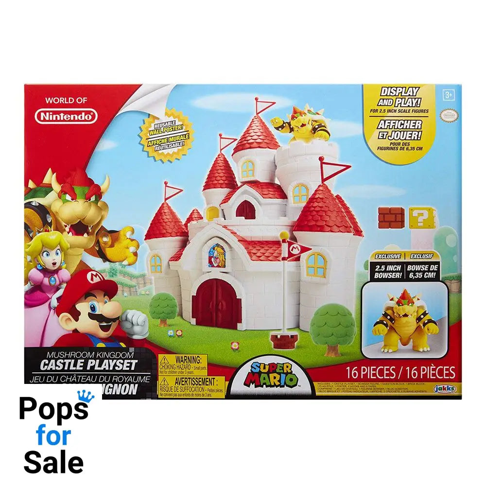 World of Nintendo Playset Super Mario Mushroom Kingdom Castle