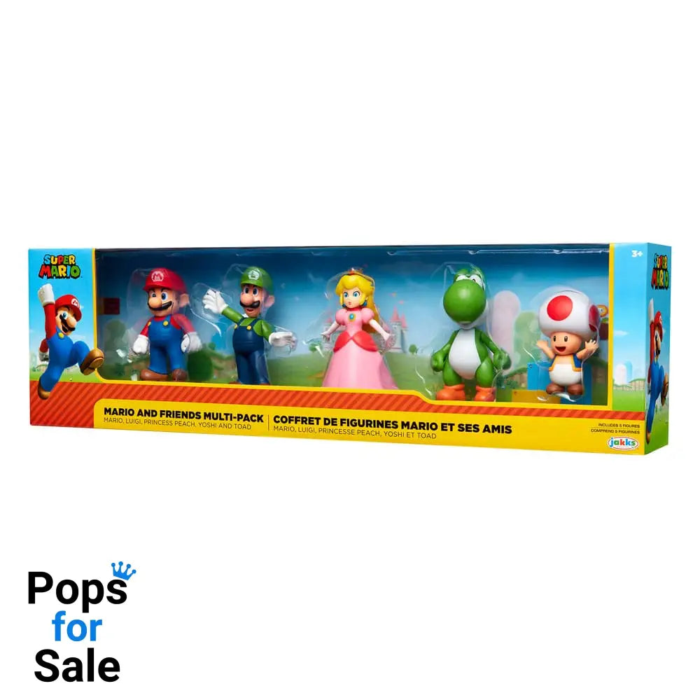 World of Nintendo Super Mario & Friends Figures 5-piece box set Exclusive