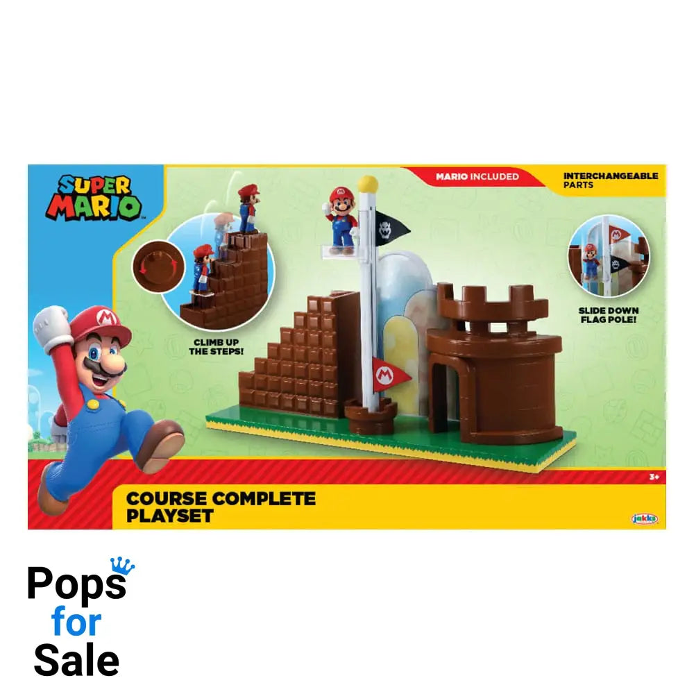 World of Nintendo Super Mario Mini Figure Playset End Level