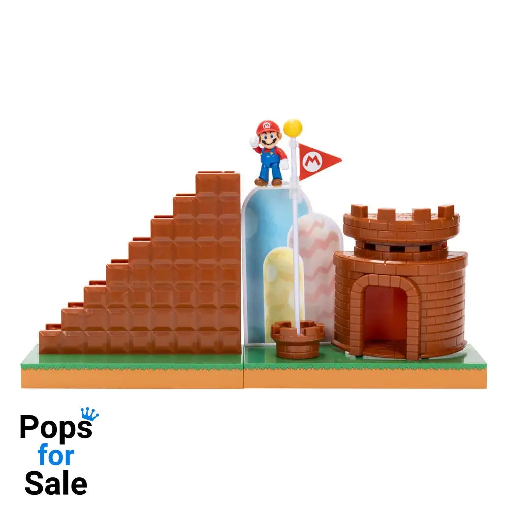 World of Nintendo Super Mario Mini Figure Playset End Level