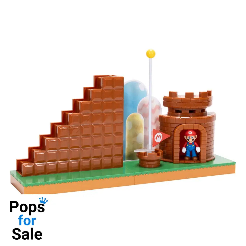 World of Nintendo Super Mario Mini Figure Playset End Level