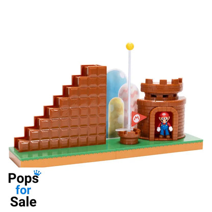World of Nintendo Super Mario Mini Figure Playset End Level
