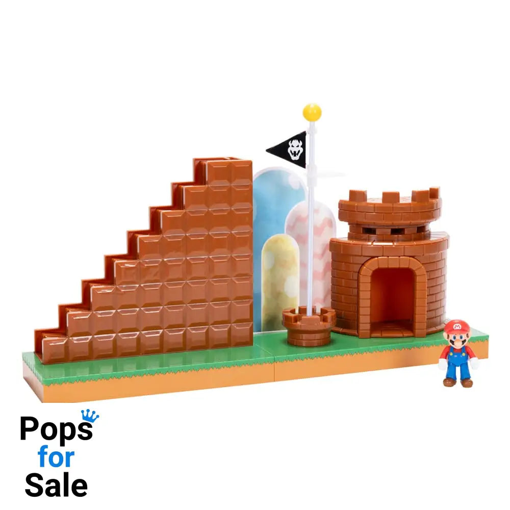 World of Nintendo Super Mario Mini Figure Playset End Level