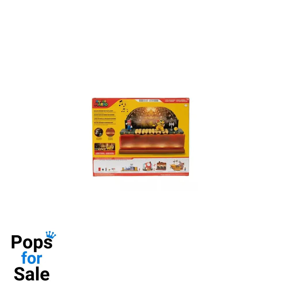 World of Nintendo Super Mario Playset Bowser Battle Deluxe