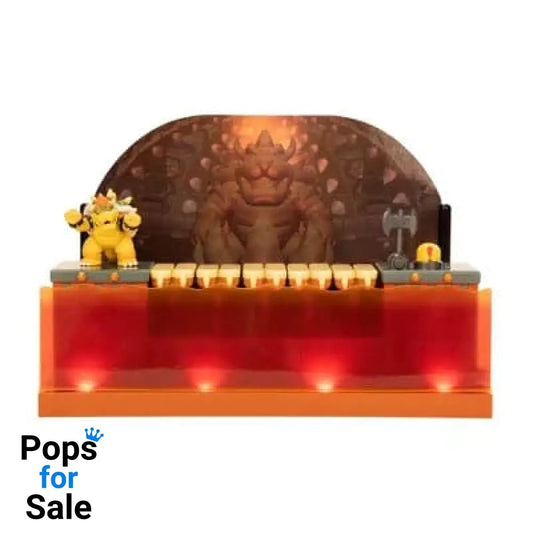 World of Nintendo Super Mario Playset Bowser Battle Deluxe