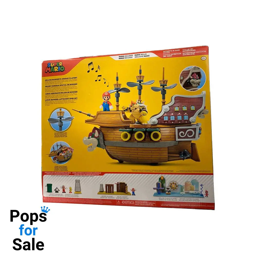 World of Nintendo Super Mario Playset Bowser’s Airship Deluxe Playsets